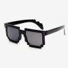 Ochelari De Soare Model - MINECRAFT 8 BIT PIXEL - Unisex , Noi - Model 9, Plastic, Argintiu