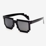 Ochelari De Soare Model - MINECRAFT 8 BIT PIXEL - Unisex , Noi - Model 9, Plastic, Argintiu