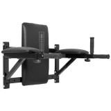 Bară Tracțiuni Perete Martin, Multifuncțională, Fitness, Flotări, Negru, Suport 150kg, M&acirc;nere Extensibile, Fixare Sigură