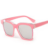 Ochelari De Soare Retro Style - UV400, Oglinda , Protectie UV 100% - Roz, Femei, Protectie UV 100%, Plastic
