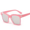 Ochelari De Soare Retro Style - UV400, Oglinda , Protectie UV 100% - Roz, Femei, Protectie UV 100%, Plastic