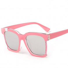 Ochelari De Soare Retro Style - UV400, Oglinda , Protectie UV 100% - Roz