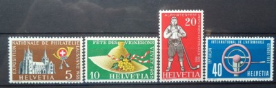 ELVETIA 1955 &amp;ndash; ZIUA MARCII POSTALE, serie nestampilata, R16 foto