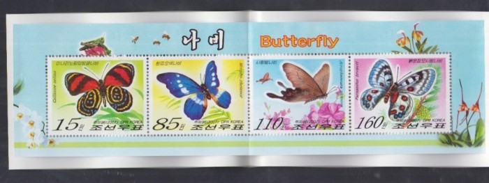COREEA DE NORD 2007 FLUTURI CARNET