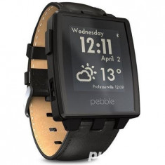 Ceas Smartwatch Pebble Steel Black L165 foto