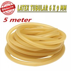 Latex chirurgical 6x9 mm - 5m elastic pentru catapulte/prastii de putere foto