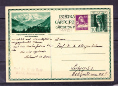 Plicuri si intreguri postale ELVETIA 1931 = CARTE POSTALA CIRCULATA foto