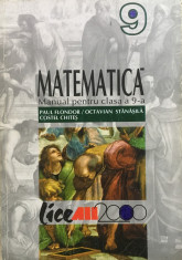 MATEMATICA MANUAL PENTRU CLASA A 9-A - Flondor, Stanasila, Chites foto