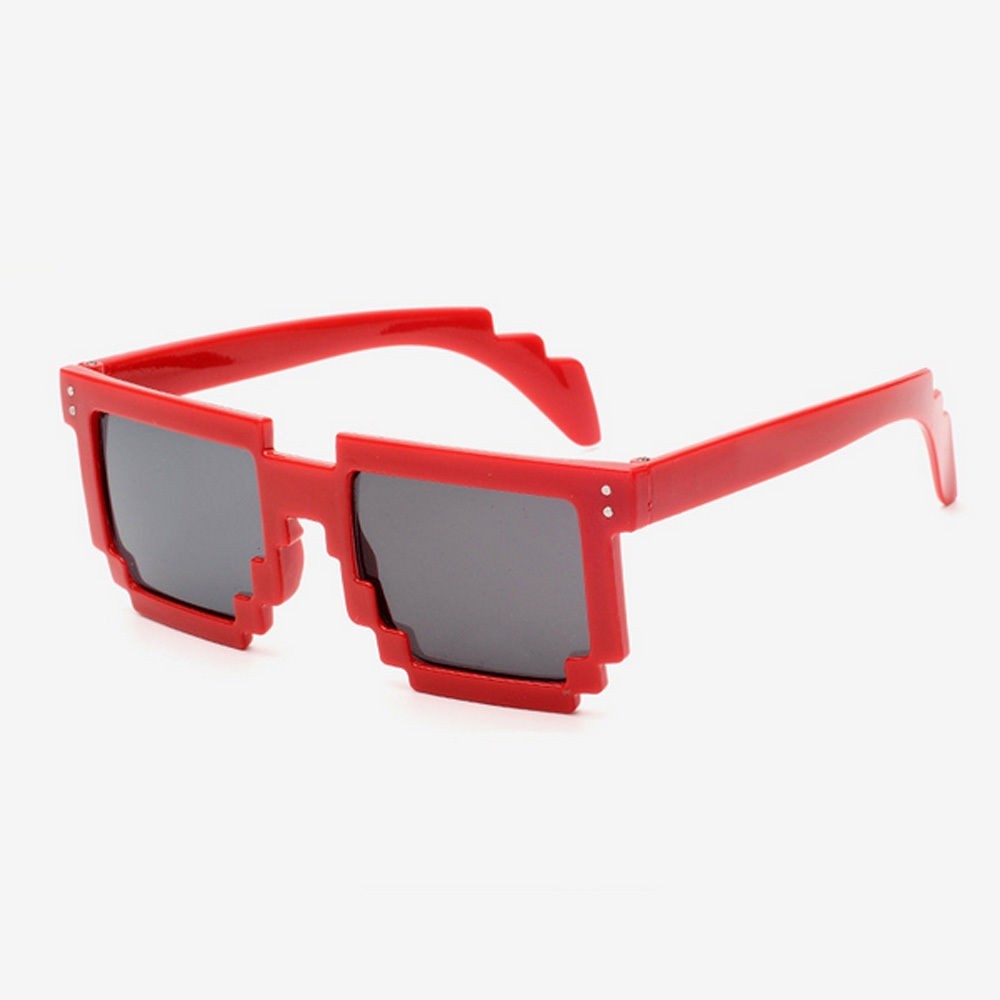 Ochelari De Soare Model - MINECRAFT 8 BIT PIXEL - Unisex , Noi - Model 5,  Plastic, Negru | Okazii.ro