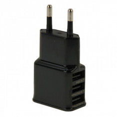 Adaptor priza 3 x USB SSK 2A foto