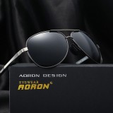 Cumpara ieftin Ochelari Soare Aviator Style - AORON BRAND - Polarizati , UV400 - Model 1, Unisex, Protectie UV 100%