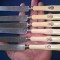 Set sase cutite lama argint 800 Franta