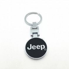 Breloc auto pentru Jeep metalic argintiu +ambalaj cadou