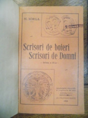 SCRISORI DE BOIERI SCRISORI DE DOMNI de N.IORGA,editia a-III-a,1932 foto