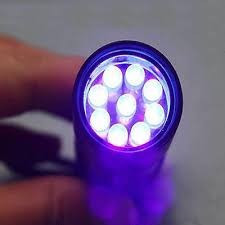 Lanterna cerneala invizibila lanterna uv lanterna ultravioleta lanterna 9 led foto