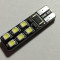 Led auto T10, W5W, 12 SMD-uri, CANBUS, fara eroare bec ars, ALB