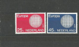 OLANDA 1970 - EUROPA CEPT, serie nestampilata, AC14, Nestampilat