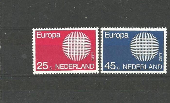 OLANDA 1970 - EUROPA CEPT, serie nestampilata, AC14