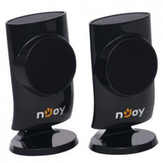 Boxe 2.0 nJoy Troly 2.0, USB, 6W, Negru MMSP-20UJ06P-BA01B foto