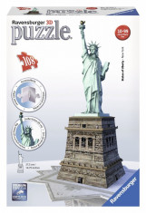 Puzzle 3D statuia libertatii, Ravensburger foto