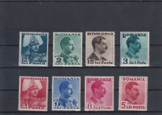 ROMANIA 1940 LP 140 CAROL II UZUALE SERIE MNH foto