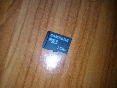 Card memorie SAMSUNG MICRO SD 2GB+ cititor card usb in forma de android GRATUIT! foto