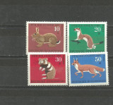 Germania 1968 - FAUNA. ANIMALE SALBATICE MICI, serie nestampilata, AC17, Nestampilat