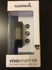 Bratara fitness Garmin VivoSmart HR, Albastru foto