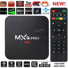 TV BOX MXQ PRO 4K Kodi 16.1,Quad-CoreS905X 64bit,1GB, 8GB,Wi-Fi,Android 6.01,NOU foto