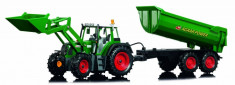 Tractor cu incarcator frontal si remorca, Dickie Toys foto