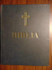 Biblia, tiparita cu binecuvantarea Prea Fericitului Parinte Teoctist (2001) foto