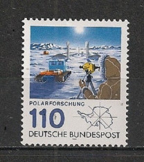 GERMANIA 1981 ? EXPEDITIE POLARA IN ANTARCTICA, timbru nestampilat, AC13 foto