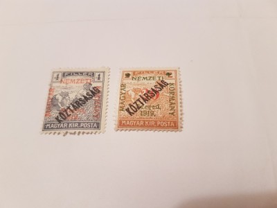 romania/ocupatii/ szeged 1919 supratipar seceratori/ 2v. MH foto