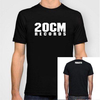 Tricou 20 cm records parazitii ombladon 20cm M NEGRU Reducere foto