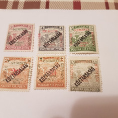 romania/ocupatii/ szeged 1919 supratipar seceratori/ 6v. MH