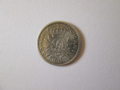 50 Bani 1911 Argint,in stare f.buna foto