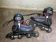 Role,rolere,inline skates,Roces,roti din silicon,marime reglabila 33-36 foto