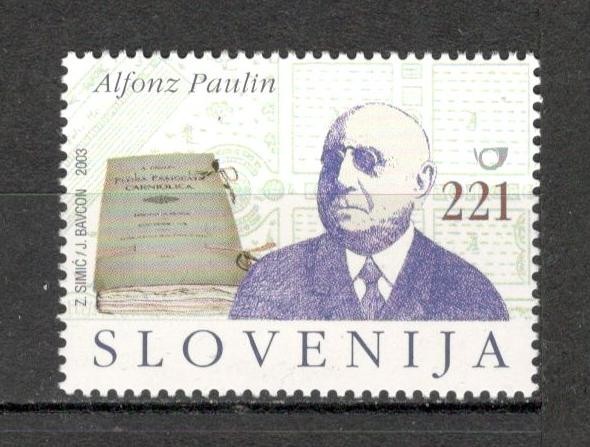 Slovenia.2003 150 ani nastere A.Paulin-scriitor MS.658