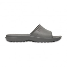 Saboti pentru femei Crocs Classic Slide Smoke (CRC204067-019-W) foto