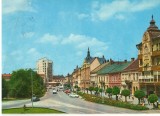 CPI (B8358) CARTE POSTALA - SATU MARE. PIATA LIBERTATII, AUTOTURISME, Circulata, Fotografie