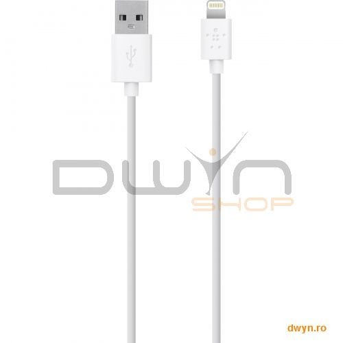 Cablu de incarcare Belkin Mixit Apple Lightning, 1.2 m, 4ft, Alb, F8J023bt04-WHT foto mare Cablu de incarcare Belkin Mixit Apple Lightning, 1.2 m, 4ft, Alb, F8J023bt04-WHT foto mare