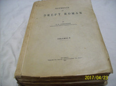 elemente de drept roman- s. g. longinescu volumul II an 1929 foto