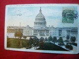 Ilustrata TCV - Capitoliul Washington DC , inc.sec.XX, Circulata, Printata