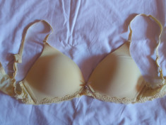 Sutien Victoria&amp;#039;s Secret fara sarme, galben, 34B foto