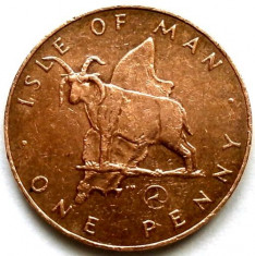 BRITISH MAN , 1 PENNY 1979 , Loaghtyn sheep , ULTIMUL AN DE BATERE !!! foto