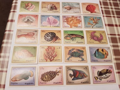 fujeira 1972 fauna marina MNH foto