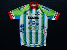 Tricou ciclism Nalini Kelme Eurosport Alicante Made in Italy; marime XL; ca nou foto