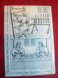 Ilustrata speciala Expozitia Filatelica Elbeuf 1952 - Vitraliul Dropiers ,Franta, Circulata, Printata