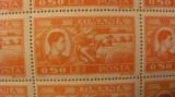 PVM - Coala 50 timbre rege Mihai I emisiunea 1947 valoarea 0,50 lei MNH, Regi, Nestampilat