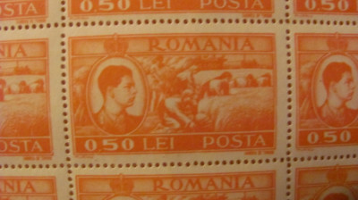 PVM - Coala 50 timbre rege Mihai I emisiunea 1947 valoarea 0,50 lei MNH foto